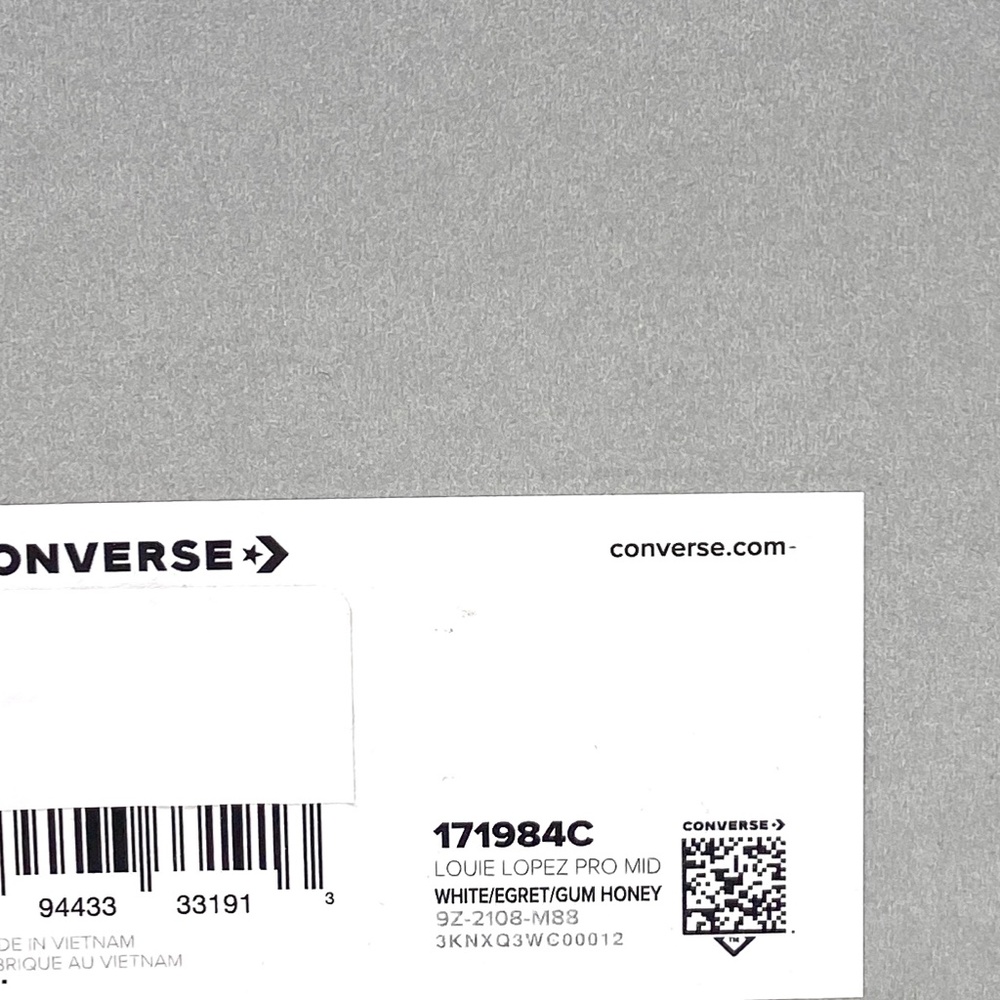 Converse CONS Louie Lopez Pro Mid Top White Men’s Leather Size Sneakers 171984C - Picture 8 of 9